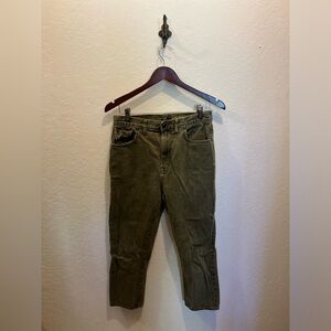 Outerknown Ankle Pant in Olive Denim Size 30